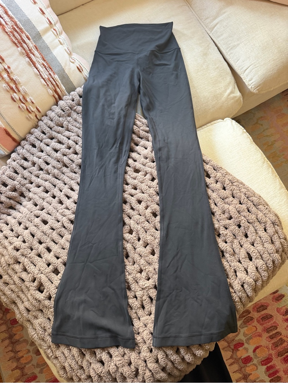 lululemon athletica Black Boot-Cut Yoga Pants